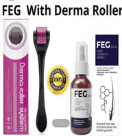 FEG Hair Growth Spray + Derma Roller Kit