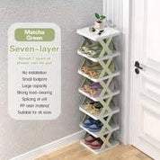 X-Shaped 5-Tier Shoe Rack